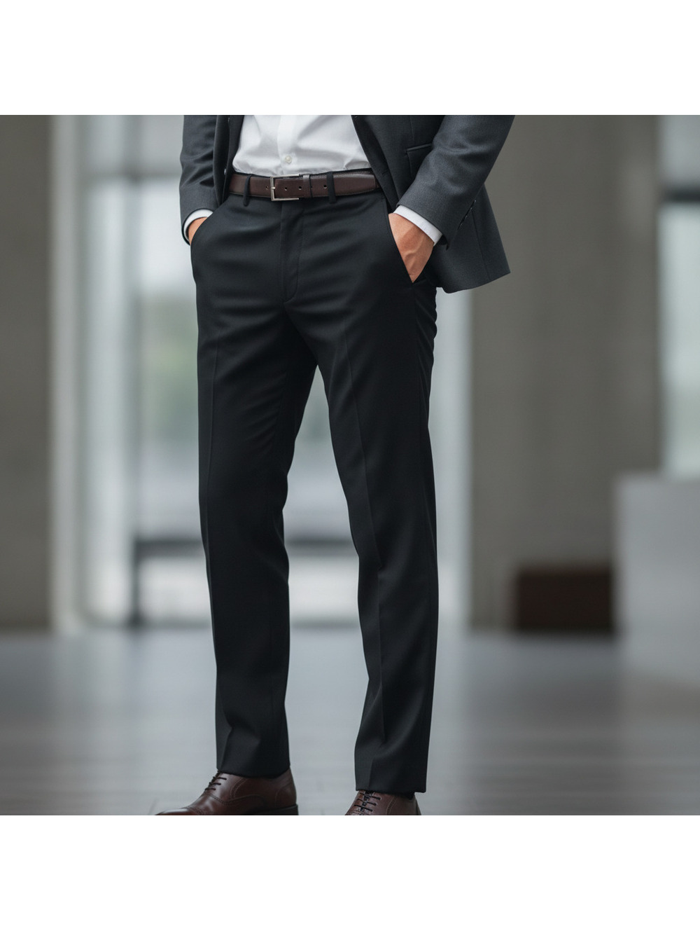Apt. 9 Men's Black Dress Pants Size 36x32 - Sharp, Sleek, and Ready to Impress!